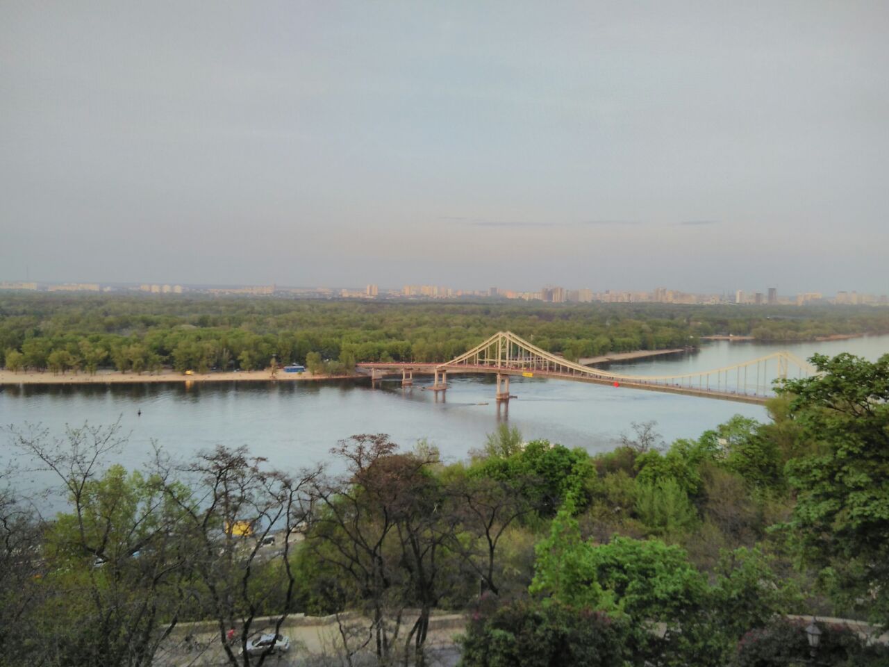 View over parts of Kiev