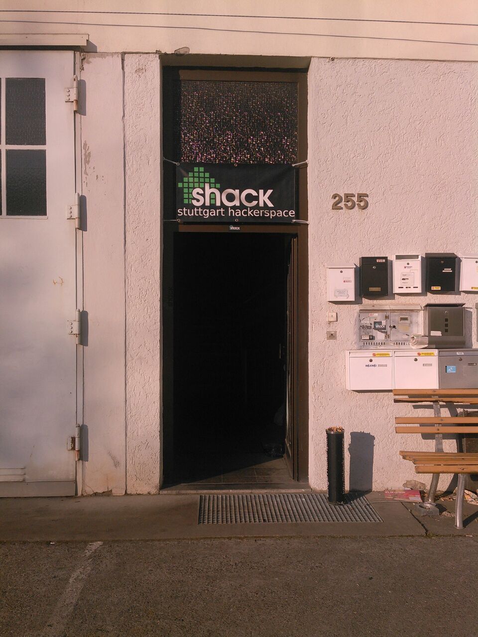 Entry to the shackspace
