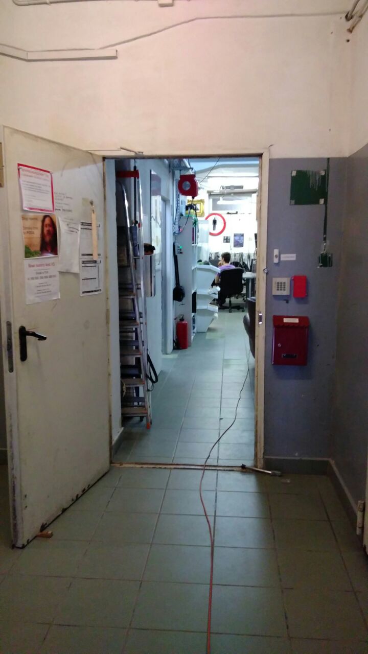 Entry to the Warsaw Hackerspace
